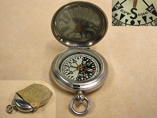 Post WWI Francis Barker hunter cased officers compass with RGS pattern dial